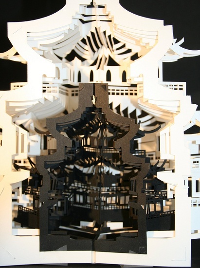 Half section of Pavilion encaged