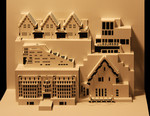 For Bouwfonds Development a design for a Christmas card: one card with five different buildings of their five regions involved.