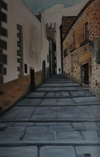 straat cacéres- Spanje