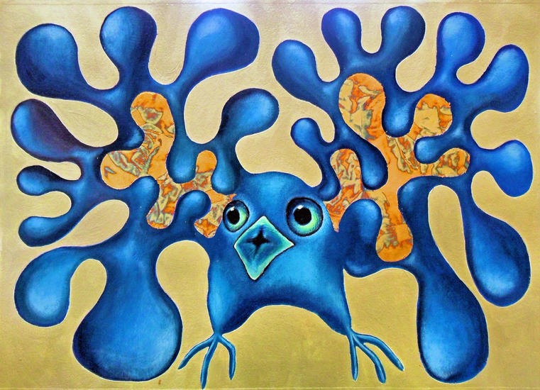 Paradijsvogel goude vleugels/tinnitus oren