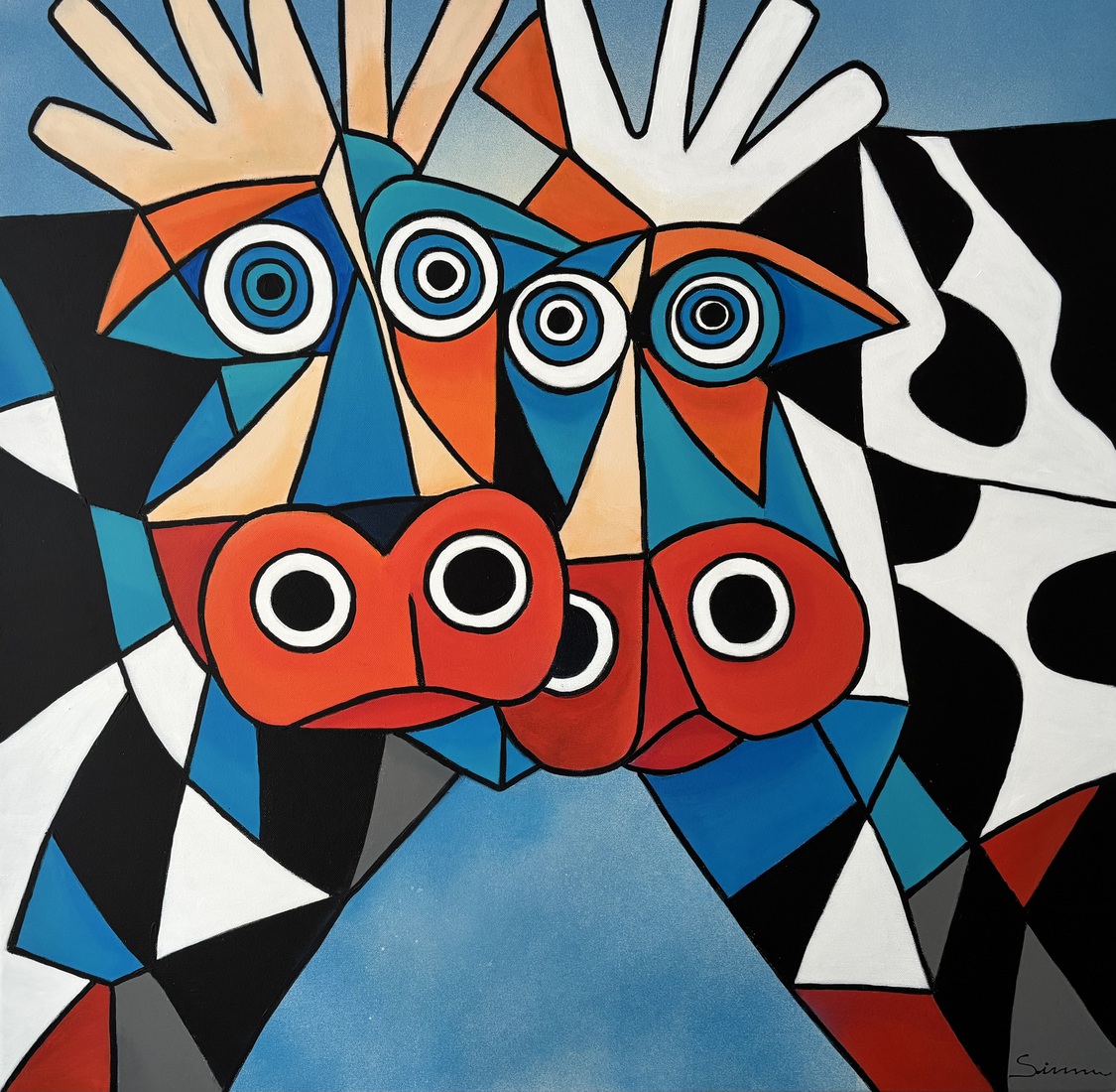 “Colourful cows”