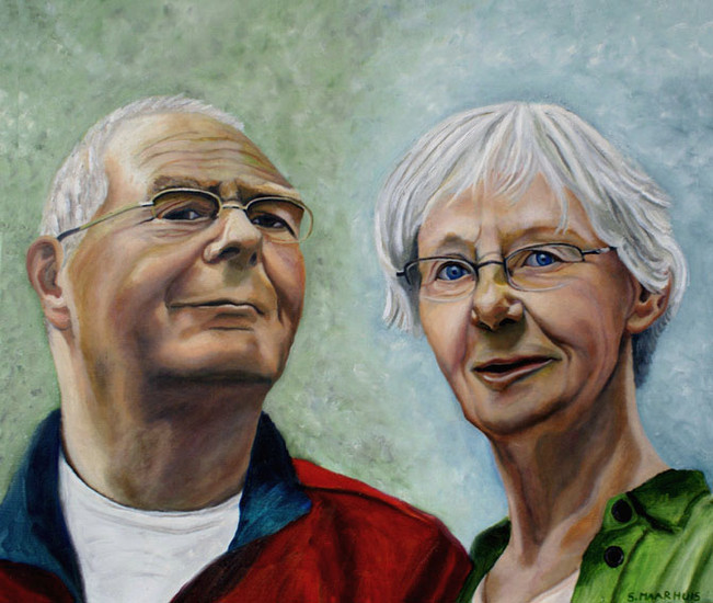 Joke and Annius ( portret in opdracht)