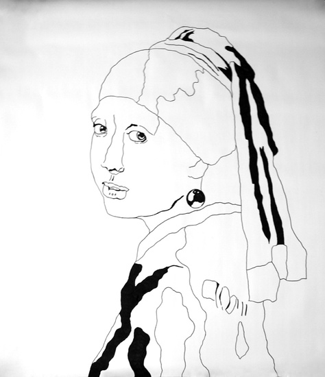 Meisje met de parel 2, Vermeer