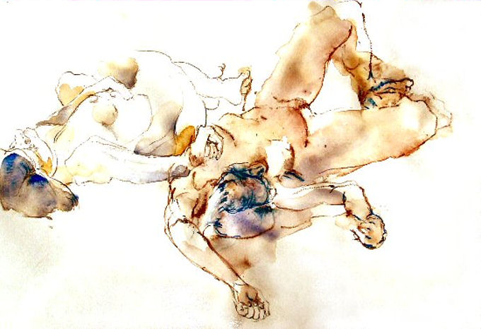 twee liggende vrouwen (2)