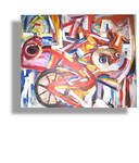 A joyous explosion of life color that brings tremendous energy to the room. This is having an abstract by Jean Girigori with colors that incorporate all the dynamism and life of the Caribbean.