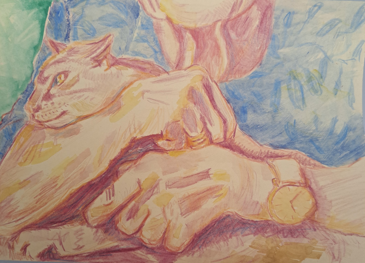 Honderdjarige met poes