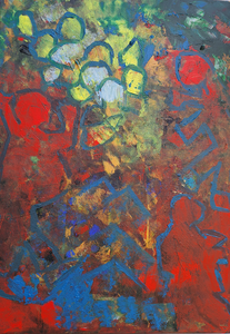 Schilderen vanuit het gevoel, het materiaal, de kleur