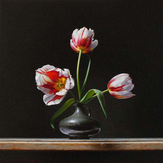 Stilleven met tulpen (Rembrandt tulp)