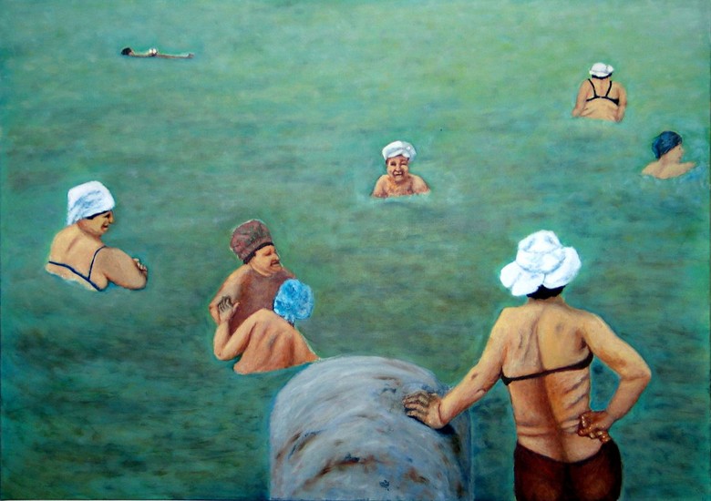 Het zeebad.