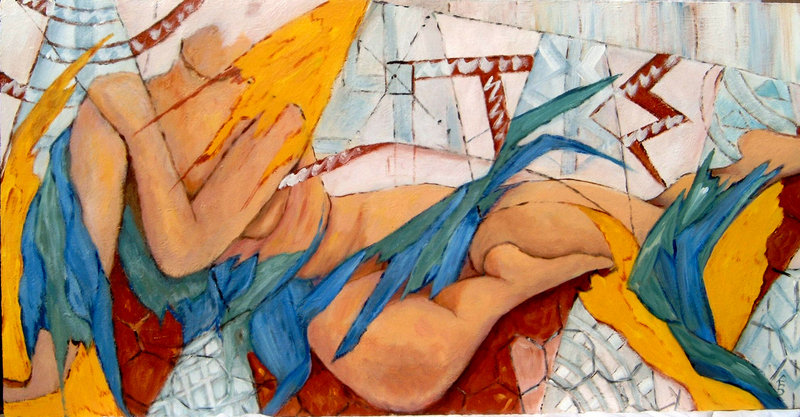 Naakt in driehoekjes