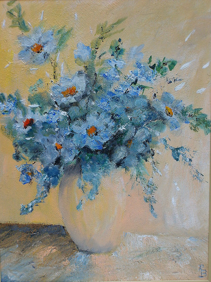 Blauw boeketje