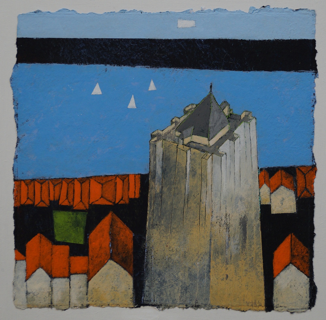 Zierikzee met kerk (verkocht)