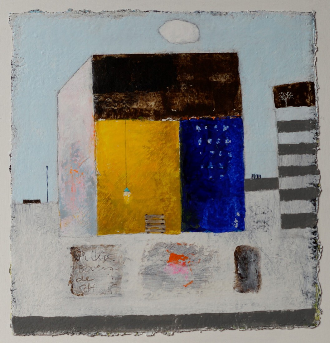 Wolk boven de schuur (verkocht)