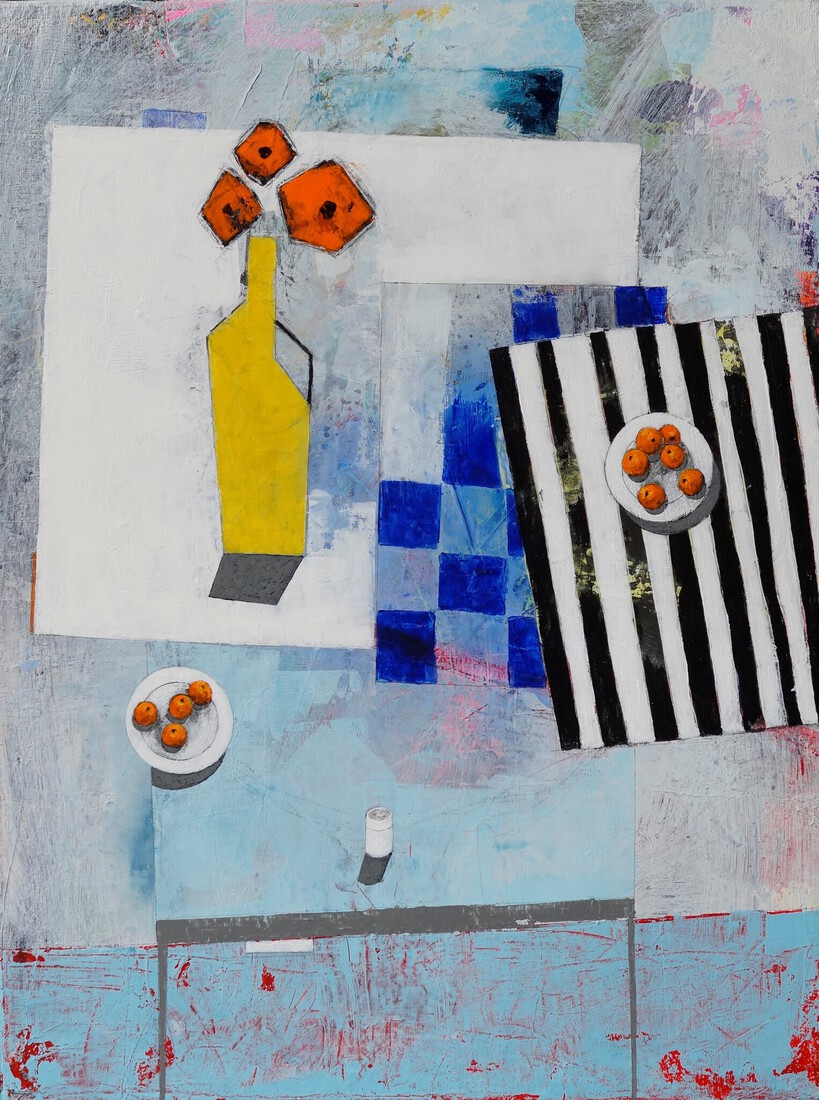 Gele vaas (verkocht)