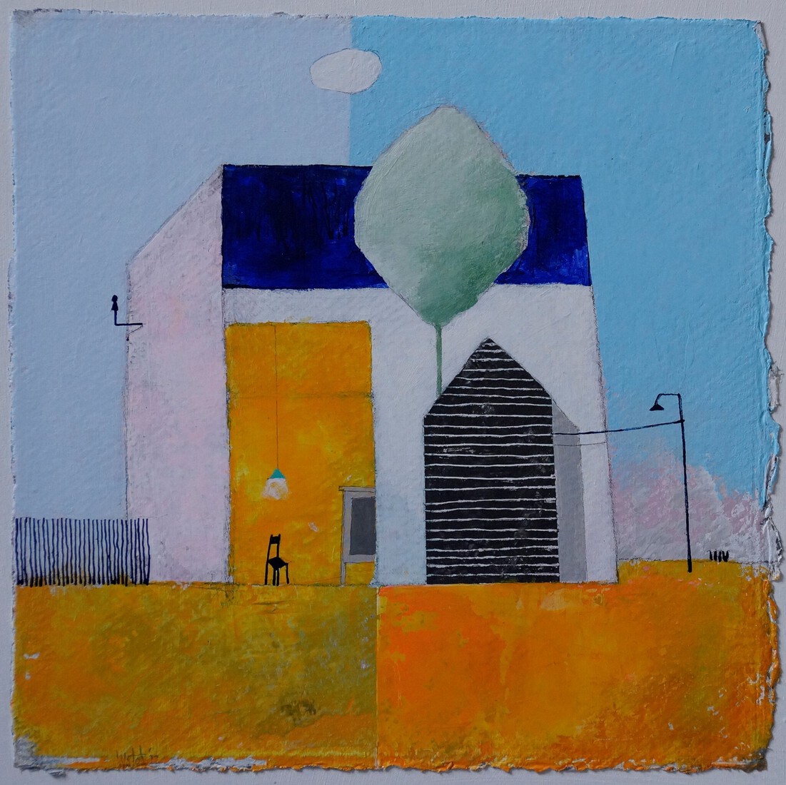 Stoel bij het kastje (verkocht)