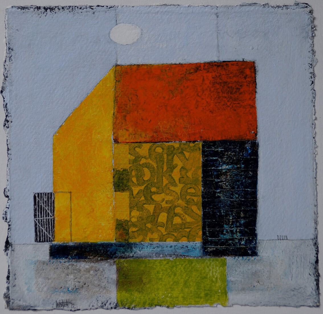 Schuur met woordjes (verkocht)