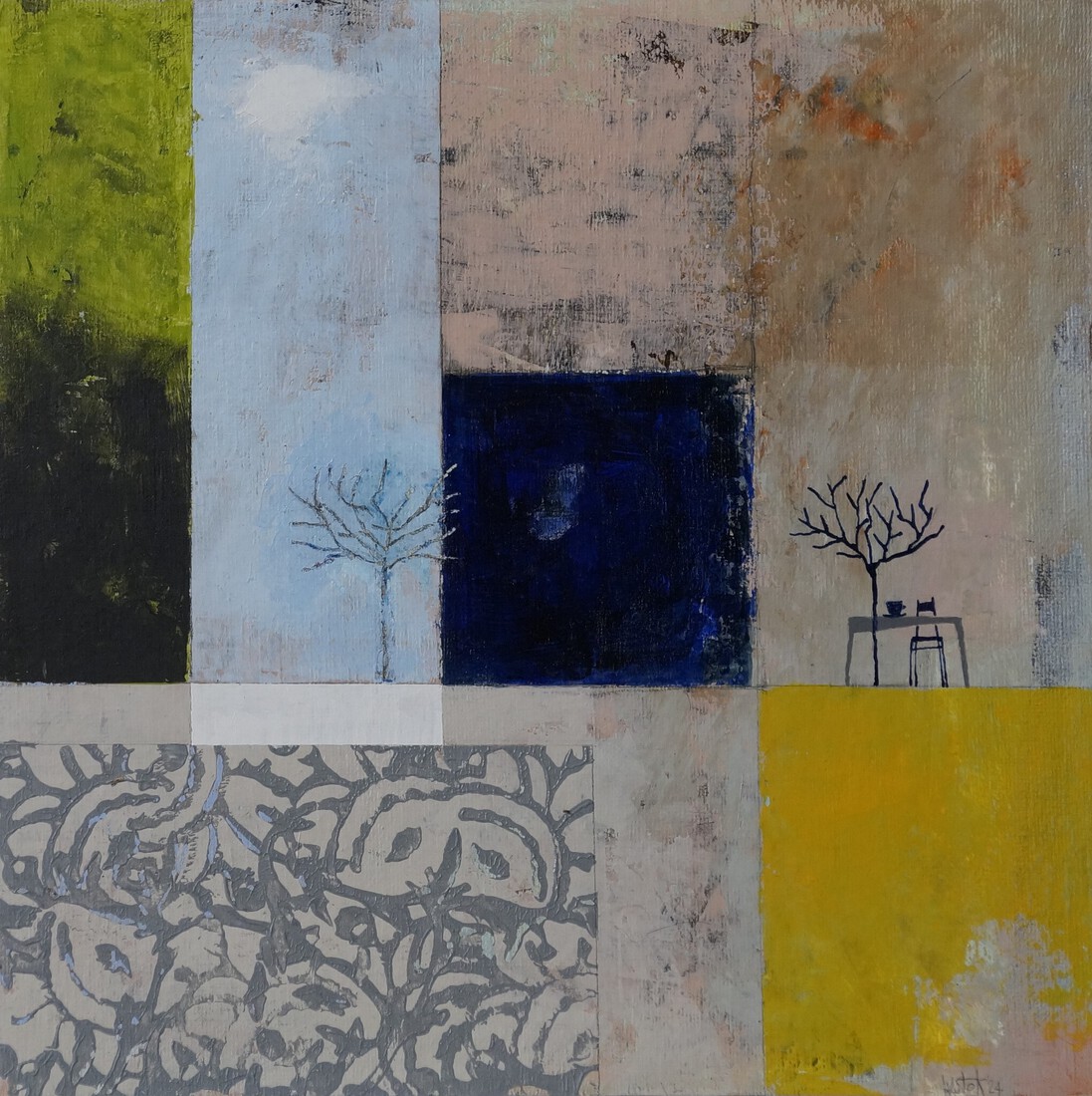 Koffie in de tuin (verkocht)