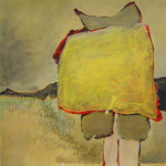 Woorden en beelden zijn belangrijke uitings­vormen in mijn werk. In de hierna volgende schilderwerken heb ik beide elementen gecombineerd als een voortdurende gedachten­stroom in de beleving van dat moment. Zoals het vaak met gedachtenstromen gaat zijn de woorden niet of nauwelijks leesbaar, maar wel aanwezig.