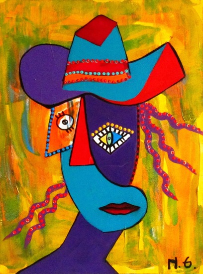 Cowgirl inspired by Pablo P. (sold)