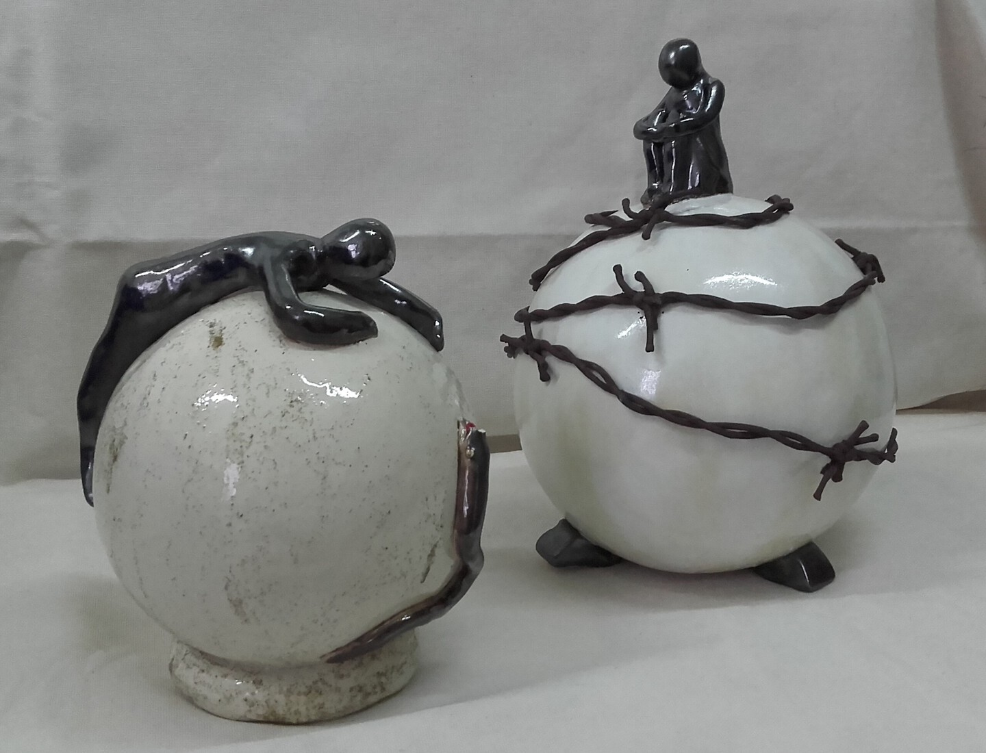 gevangen en zoekende