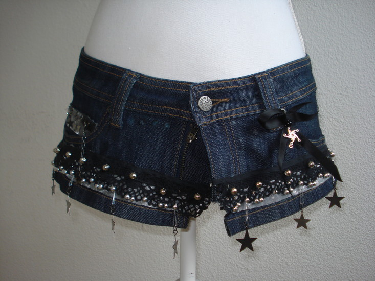 Zwart jeans rokje