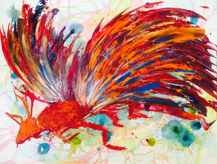 Oranje insect creature