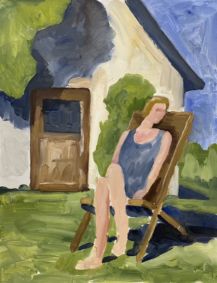 woman in a chair