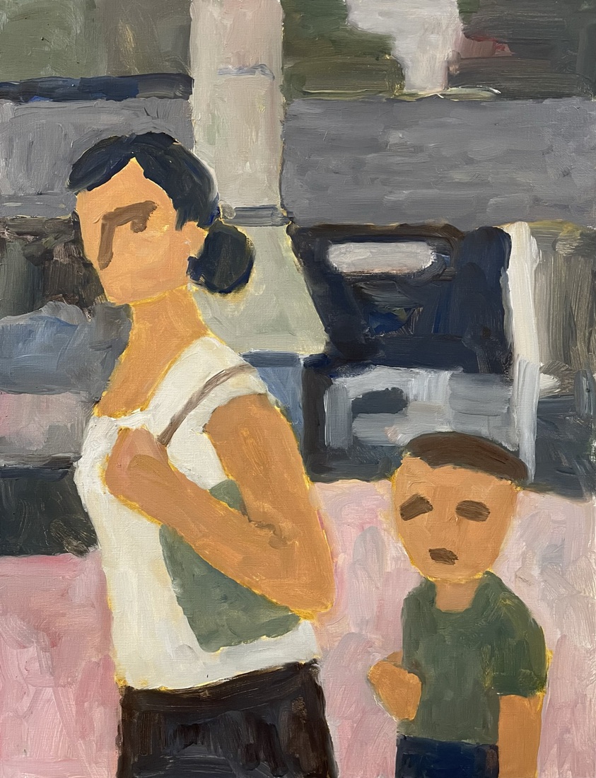 woman and boy