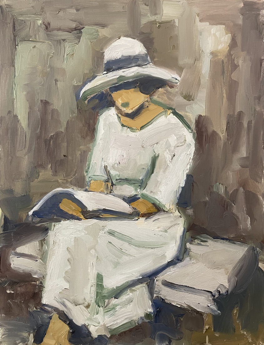 woman reading