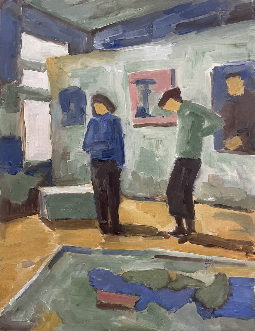 two figures in a room