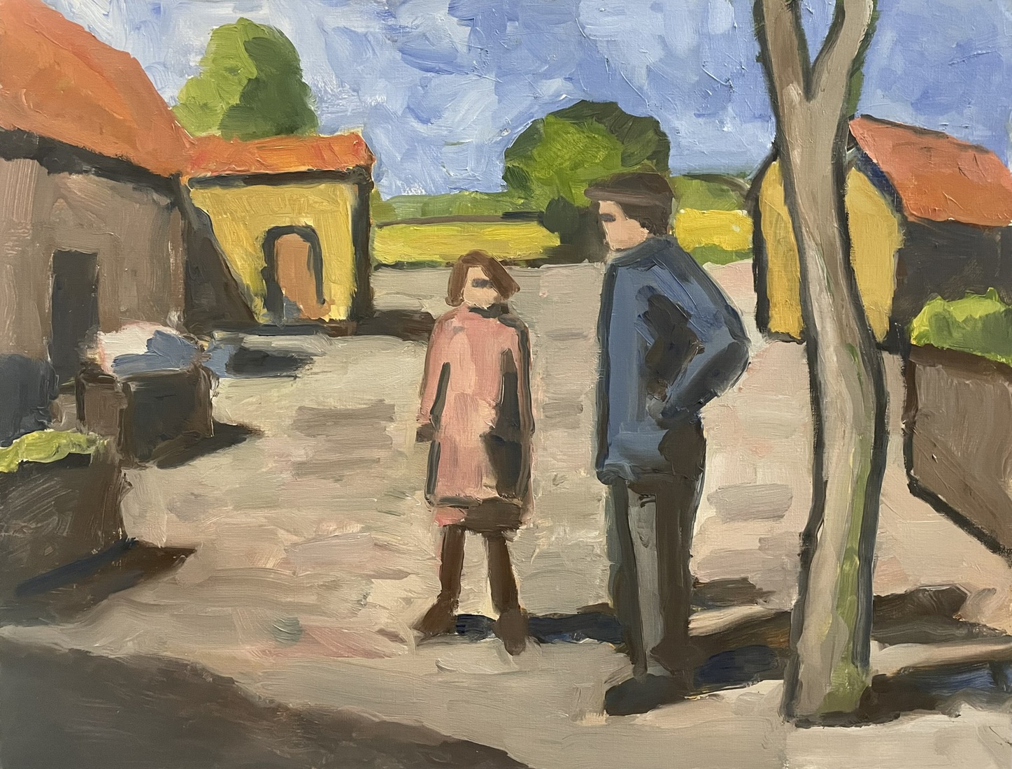 sunny day on the farm