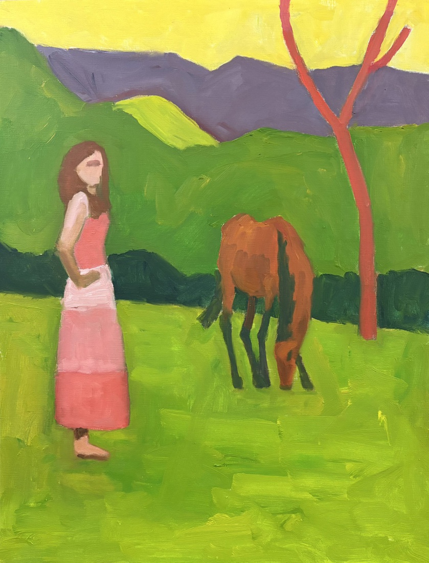 woman and horse
