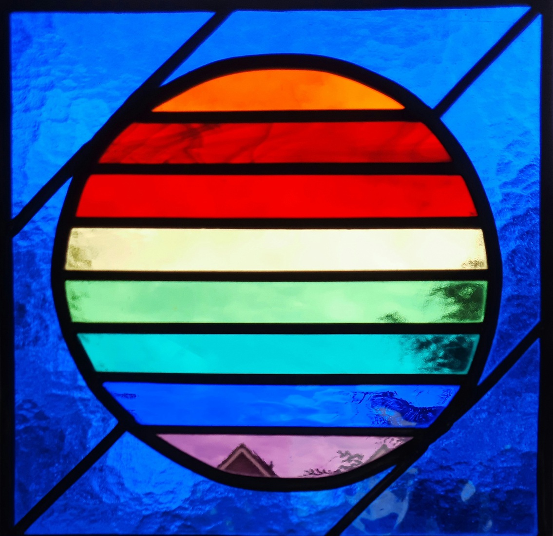 Spectrum in blauw