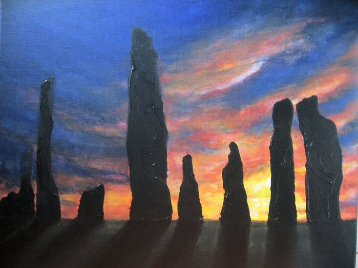 De staande stenen van Calanais