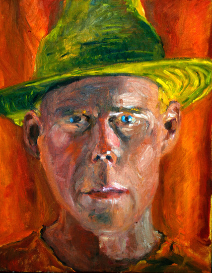 Zelfportret in oranje (2)