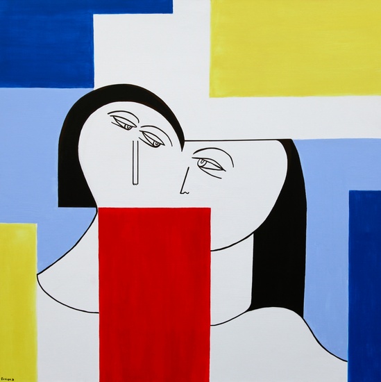 Lovers on the beach in Domburg