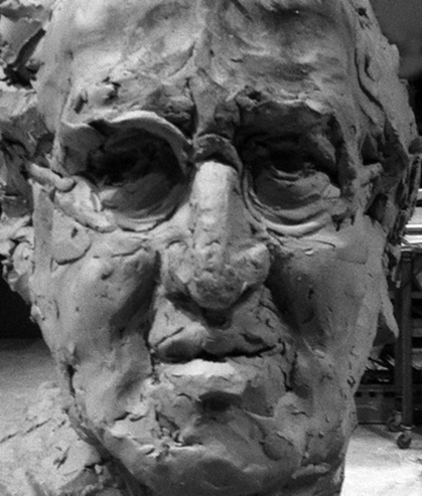 Gerrit Komrij (fragment klei-opzet)