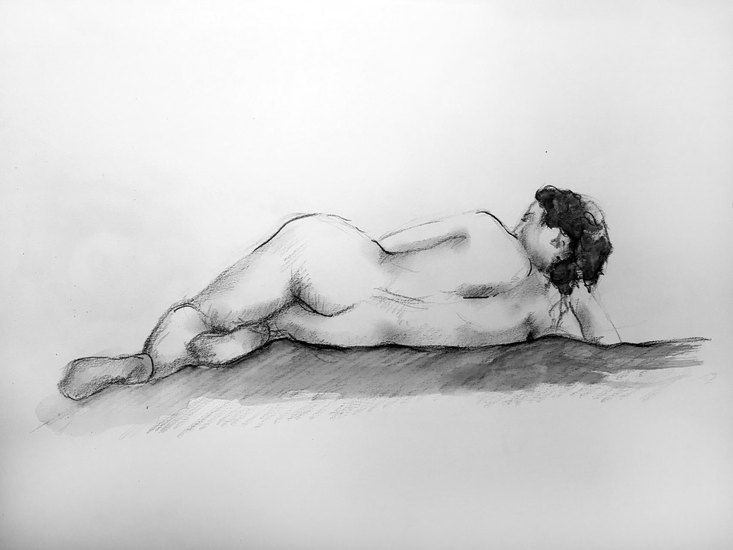 Liggend naakt 2017-5