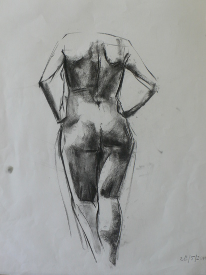 modelstudie staande vrouw