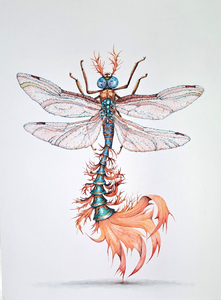 In mijn wereld wonen dieren die wat afwijken van wat je kent. Meestal in aquarel, soms een combinatoe van bekende elementen. Maar altijd mijn fantasie.