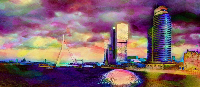 De Rotterdam reflectie vibrant