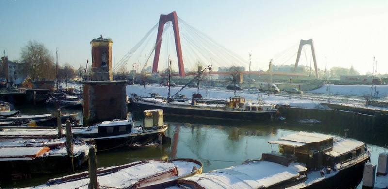 Willemsbrug vanaf oude haven