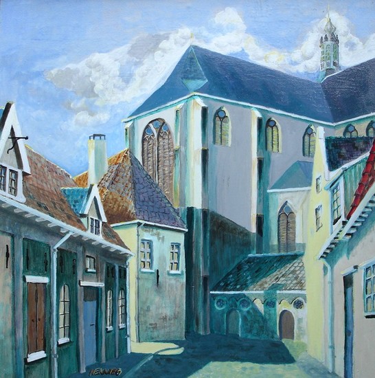 Achter de grote kerk in Harderwijk
