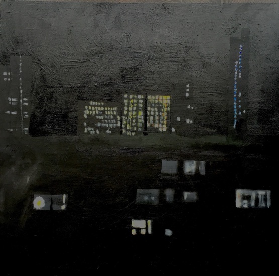 Night view on The Hague