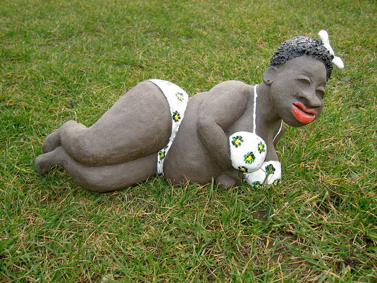 Zwarte vrouw met Strik