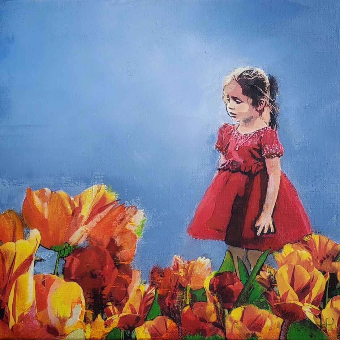 Het meisje en de tulpen1