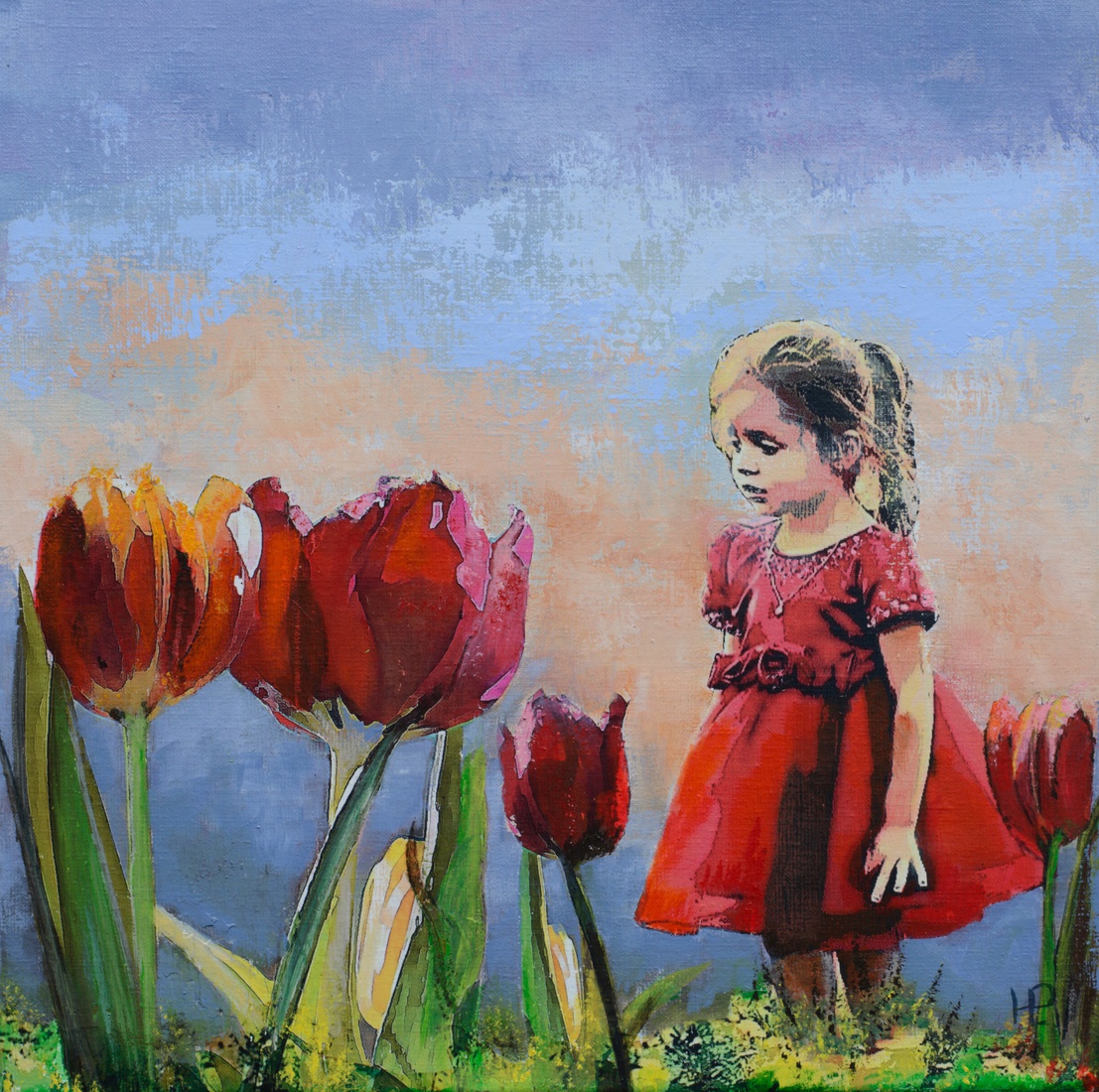 Het meisje en de tulpen 2