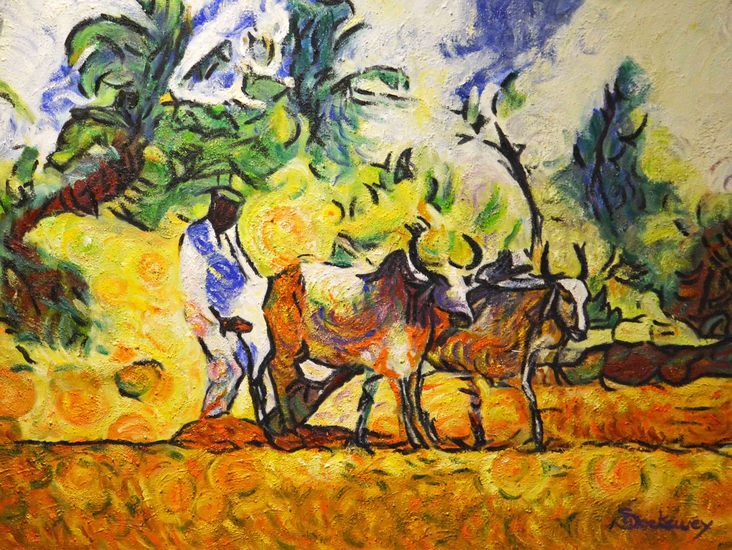 Working in the field