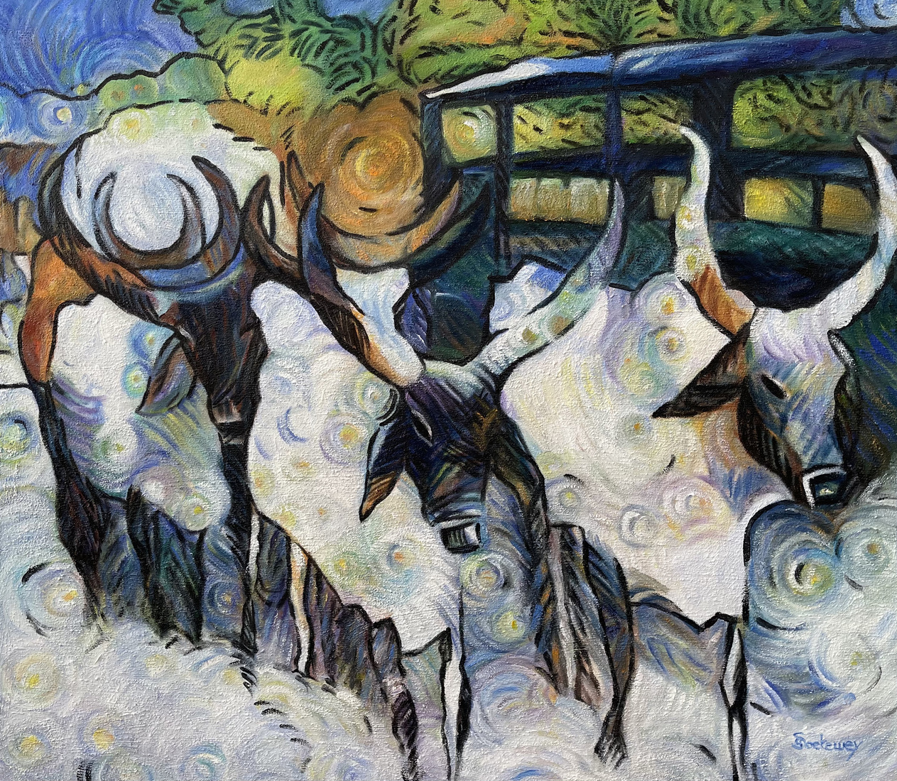 In the midst of traffic