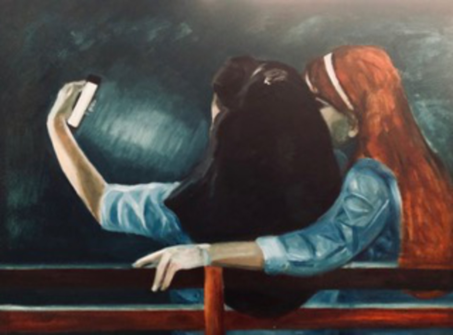 Two girls in the park